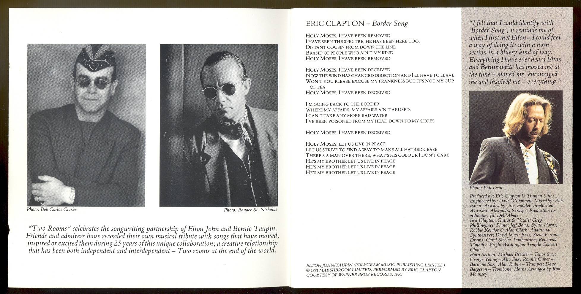 Elton John Two Rooms Celebrating the Songs of Elton John and Bernie Taupin : Booklet 2